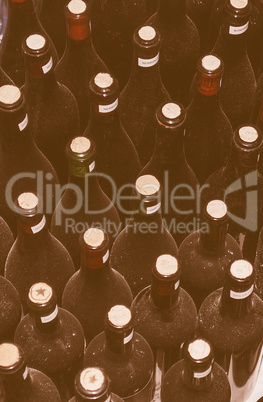 Wine bottles vintage