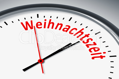 Clock with text Clock with text