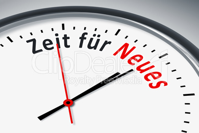 Clock with text Clock with text