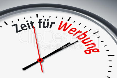Clock with text Clock with text