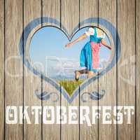 wooden heart Oktoberfest