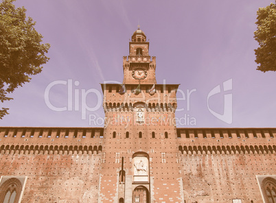 Castello Sforzesco, Milan vintage Castello Sforzesco, Milan vintage
