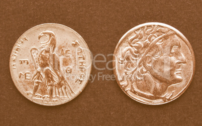 Greek coin vintage
