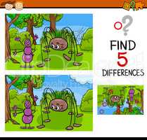 kindergarten task of differences