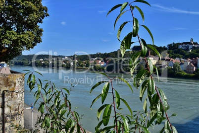 Der grüne Inn in Passau