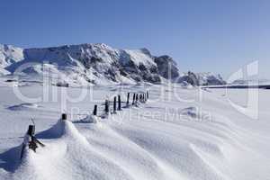 Winter landscape Vik, Iceland