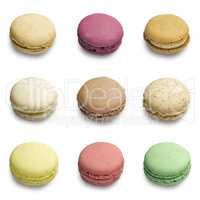 Colorful macaroons assortment