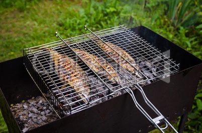 Fish on the grill