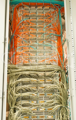 Netzwerk Switch Lan und Lichtwellenleiter LWL
