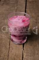 Organic yogurt with blueberries