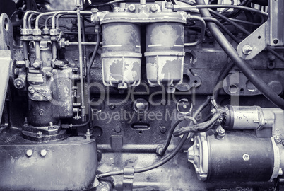 Background of an old engine