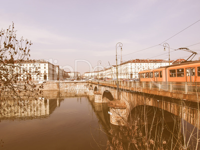 River Po, Turin vintage