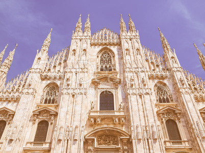 Milan cathedral vintage