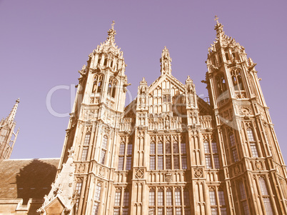 Houses of Parliament vintage