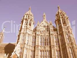 Houses of Parliament vintage