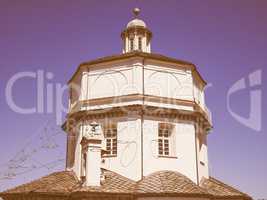 Monte Cappuccini church in Turin vintage