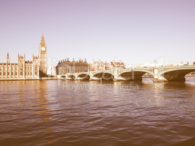 Westminster Bridge, London vintage