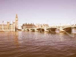 Westminster Bridge, London vintage