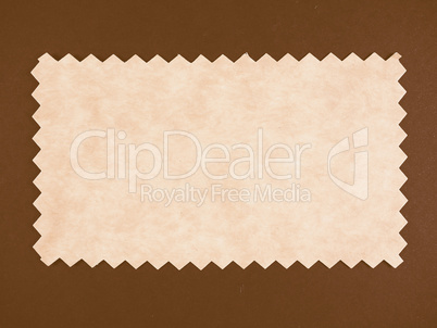 Brown paper sample vintage