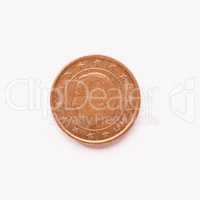 Belgian 1 cent coin vintage