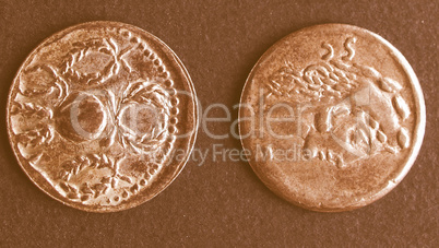 Roman coins vintage