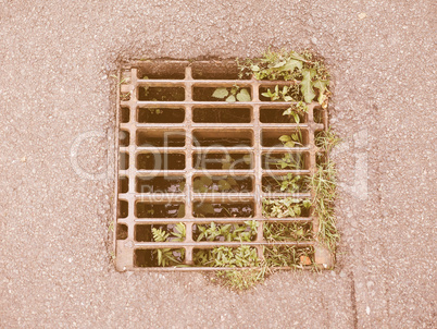 Manhole detail vintage