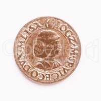 Old Roman coin vintage