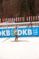 Ruhpolding, Deutschland, 06.01.2016 : Russische Biathletin beim Training vor dem Biathlon Weltcup in Ruhploding