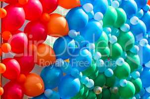 Beautiful balloons, decoration for the holiday.