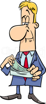 businessman with money