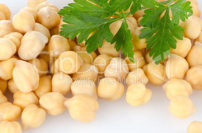 Pile of chickpeas