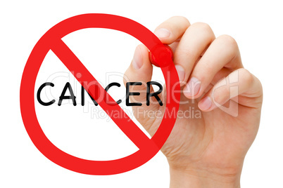 Cancer Prohibition Sign Concept
