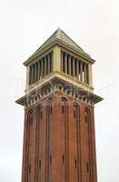 Venetian tower at Espanya square