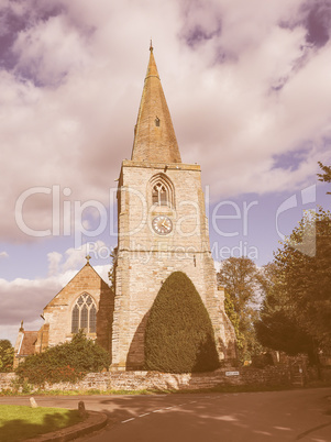 St Mary Magdalene church in Tanworth in Arden vintage