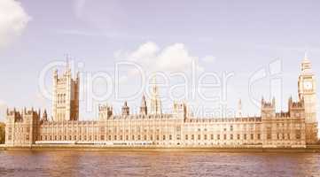 Houses of Parliament vintage