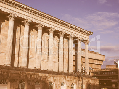 City Hall in Birmingham vintage