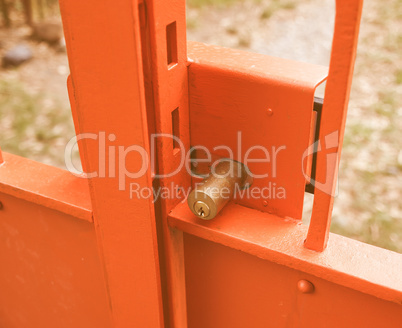 Door lock vintage