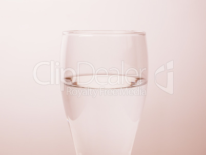 Glass of water vintage