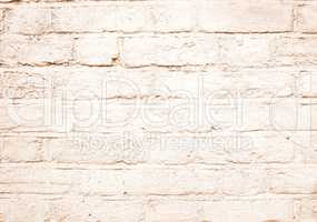 Retro looking White brick wall