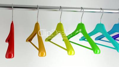 Hangers with different colors