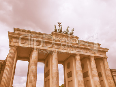 Brandenburger Tor Berlin vintage