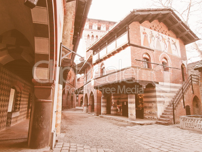 Medieval Castle, Turin vintage