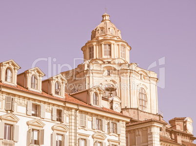 San Lorenzo church, Turin vintage