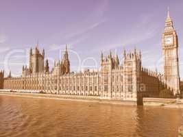 Houses of Parliament vintage