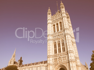 Houses of Parliament vintage
