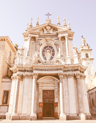 Santa Cristina and San Carlo church vintage