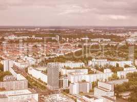 Berlin aerial view vintage