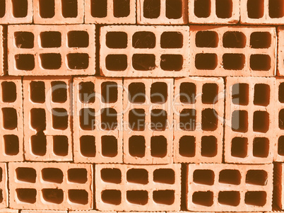 Bricks picture vintage