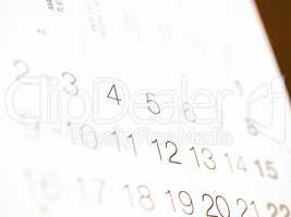 Calendar vintage