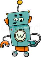 comic robot cartoon character